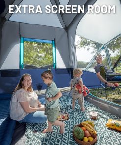Alternative view of TIMBER RIDGE 5-9 Person SUV Tent with Screen Porch and Awning for Family Camping, Weather Resistant and Portable Van or Car Tent, Includes Rainfly and Storage Bag, 13' W X 10' L X 7.1' H