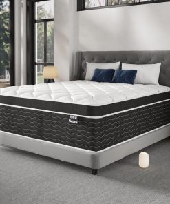 Full Size Mattress, 10 inch Full Bed Mattress in a Box, Medium Plush Hybrid Mattresses with Gel Memory Foam and Pocket Springs, Pressure Relief & Upgraded Support, Cooling and Breathable