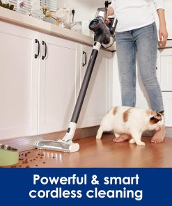 Alternative view of Cordless vacuum cleaner, smart stick handheld vacuum cleaner, strong suction, light weight, cordless handheld vacuum cleaner deep cleans hair, hard floors, carpets, cars