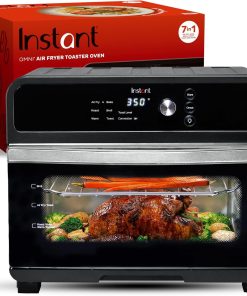 Instant Pot Omni Plus 19QT/18L Toaster Oven Air Fryer, 10-in-1 Functions, Fits 12" Pizza, Crisp, Broil, Bake, Roast, Toast, Warm, Convection, 100+ In-App Recipes, from the Makers of Instant Pot, Black