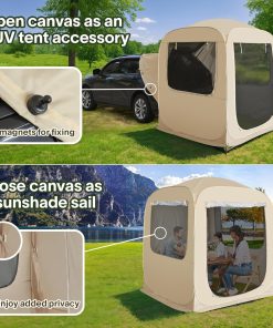 Alternative view of Screen gazebo, sleeps 6-10-15 people Igloo-style canopy tent with mosquito net on the sides Perfect for garden, patio, backyard