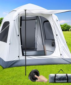 Automatic inflatable camping tent 3-4 people luxury camping adult waterproof inflatable house tent outdoor tent