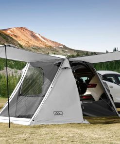 KAMPKEEPER SUV Car Tent, Tailgate Shade Awning Tent for Camping, Vehicle Camping Tents Outdoor Travel (Black)