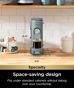 Alternative view of Ninja Pod & Grounds Single-Serve Coffee Maker 56-oz. Reservoir Stone PB051ST