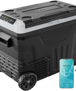 EUHOMY 12 Volt Refrigerator 53QT(50L) Electric Cooler Portable Freezer 12V/24V DC