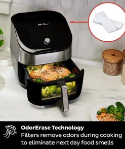 Alternative view of Instant Pot Vortex Plus 6QT Air Fryer with Odor Erase Technology,6-in-1 Functions that Crisps,Roasts, Broils,Dehydrates, Bakes & Reheats, 100+In-App Recipes, from the Makers of Instant Pot,1700W,Black