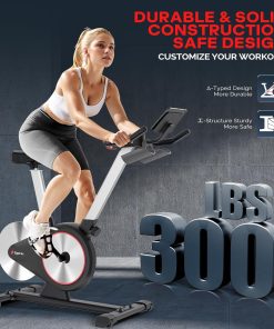 Alternative view of Sperax Exercise Bike, Stationary Bikes for Home, Indoor Cycling Bike, Spin Bike with Comfortable Seat, LED Display