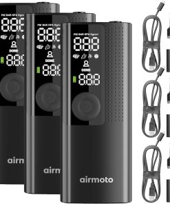 Power Kit Bundle Deal - 2-Pack - Tire Inflation Portable Air Compressor with Power Kit for Charging at Home and on the Road - Cordless Air Pump for Car Tires, Motorcycles, Bicycles