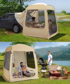 Screen gazebo, sleeps 6-10-15 people Igloo-style canopy tent with mosquito net on the sides Perfect for garden, patio, backyard