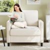 Loveseat Sofa 51" Love Seat Comfy Corduroy Small Loveseat Small Spaces Tool-Free Setup Couch