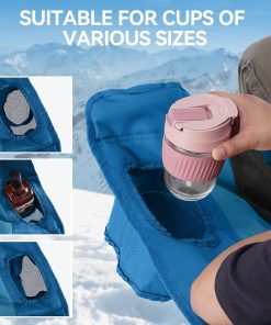 Alternative view of Camping Chair Upholstered Loveseat - Heavy Duty Extra Large Camping Sofa Portable Folding Sofa with Cup Holder and Carry Bag