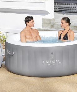 Alternative view of Bestway SaluSpa Miami EnergySense AirJet Inflatable Hot Tub Spa (71" x 26") | Portable Hot Tub with 2 Covers (1 Energy-Efficient Thermal Cover and 1 Standard Cover) | Fits Up to 2-4 Persons | Black