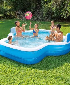 Alternative view of Members Mark Elegant Family Pool 10 Feet Long 2 Inflatable Seats with Backrests. New Version