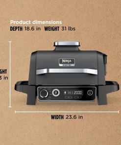 Alternative view of OG751 Woodfire Pro Outdoor Grill Built-In Thermometer 7-in-1 Master Grill BBQ Smoker