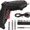 Cordless Rechargeable Screwdriver Set Compact Electric Drill with LED Light